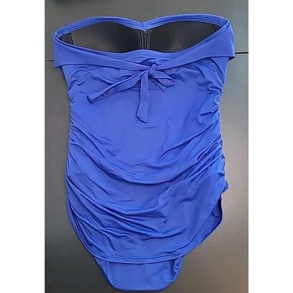 Ralph Lauren Beach Club Twist Bandeau One-Piece Swimsuit Large EUC - Picture 4 of 10